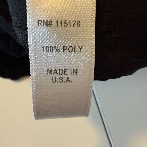 Komarov Black and Gray Velvet Flocked Wrap Dress Size L - Picture 10 of 16